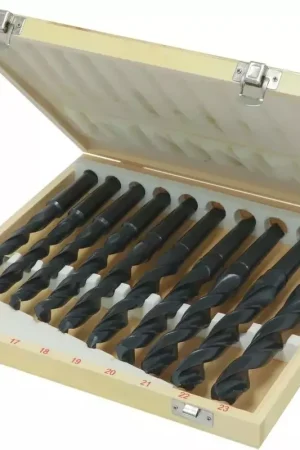 Commander Maintenant Foret taillé meulé de 14,5 à 23mm cône morse N°2 - coffret bois de 10 pcs