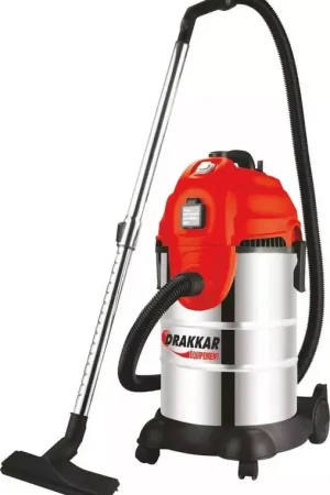 Aspirateur eau et poussière 30L 230V 1200W cuve inox/prise électroportatif Prix Cassé