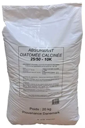 Absorbant de sol terre de diatomée 25/50 sac 20kg Haute Qualité