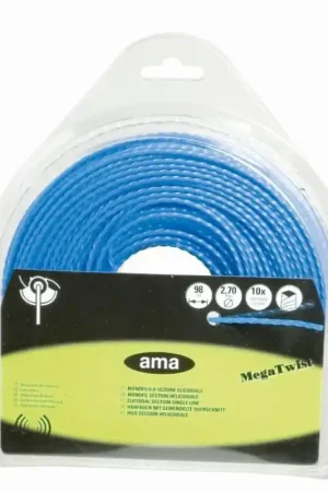 Achat Immédiat Fil de débroussailleuse - Fil nylon de coupe - Monofil section hélicoïdale ø 4mm x 41 mètres "Megatwist"