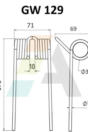Achat Immédiat Dent pick-up 173mm presse à balles HESSTON, 70170011