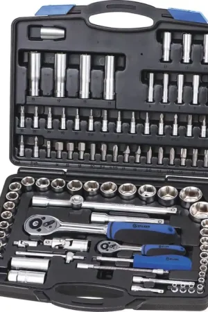 Coffret 94 pièces douilles 1/2" et 1/4" STILKER Promotion