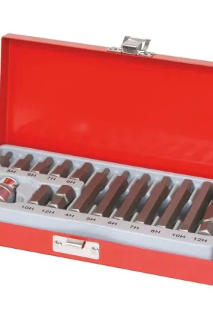 Authentique Coffret embouts hex de 4 à 12mm avec douille 1/2