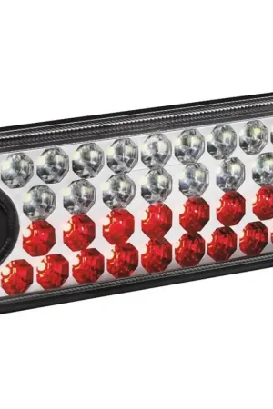 Feu arrière LED rectangle 12/24V antibrouillard/recul Marque