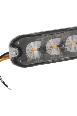 Feu de pénétration 3 LED 12/24V orange extra plat Usine Directe