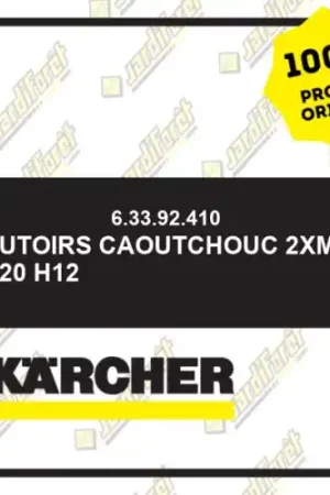 Achat Immédiat Butoirs caoutchouc 2xM6 D20 H12 Karcher 63392410